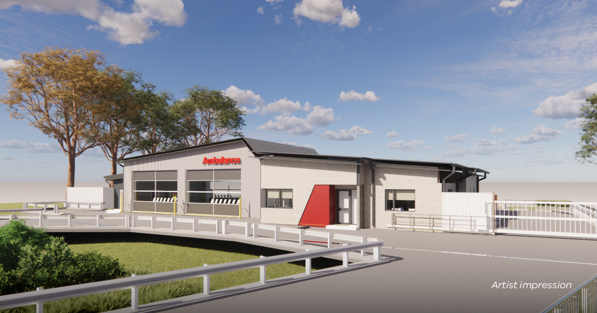 Artist impression of the Karingal ambulance branch