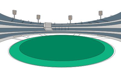 A sketch of the Melbourne Cricket Gound