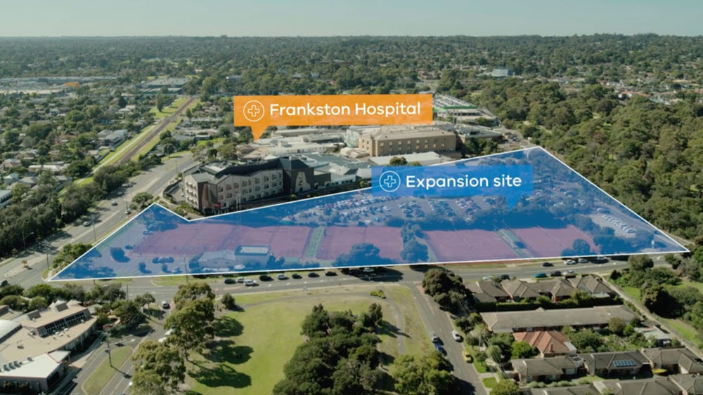 Expansion site overlay for the Frankston Hospital redevelopment