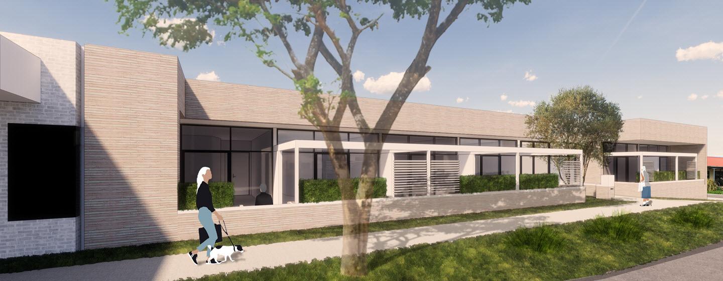 Artist's impression of the exterior of Barrabill House