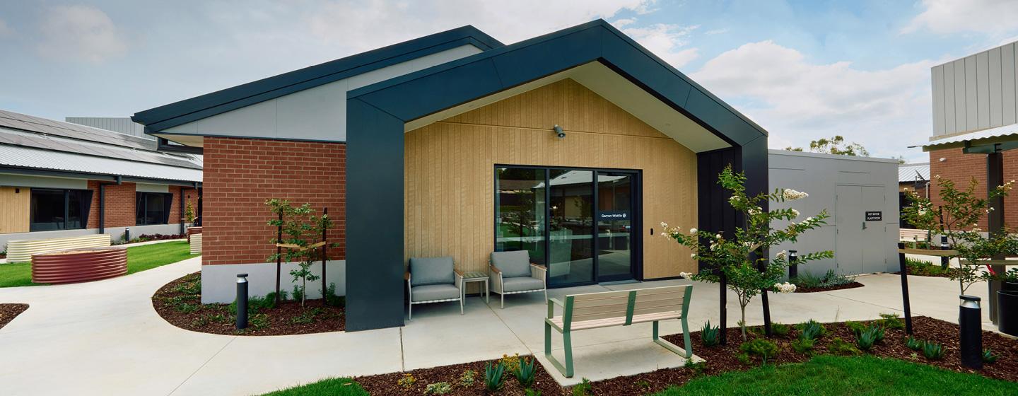 A modern looking aged care facility