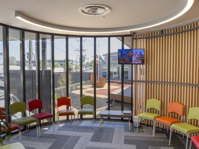 The waiting room at BADAC