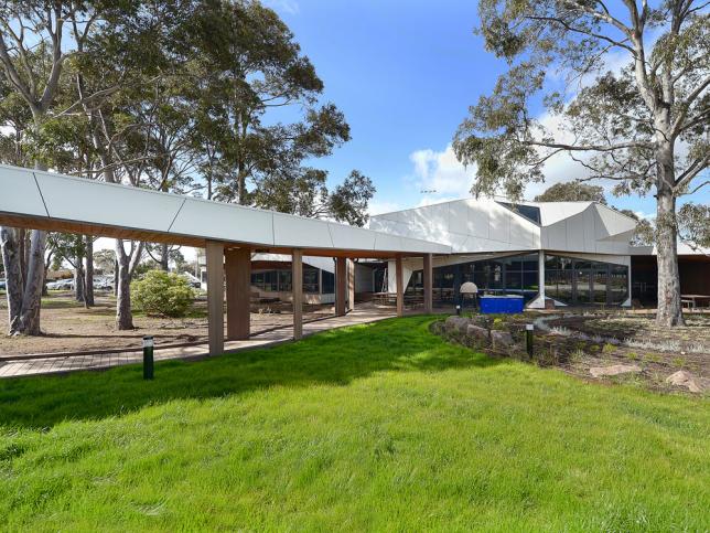 Exterior view of the front entrance of the residential rehabilitation facility in Corio