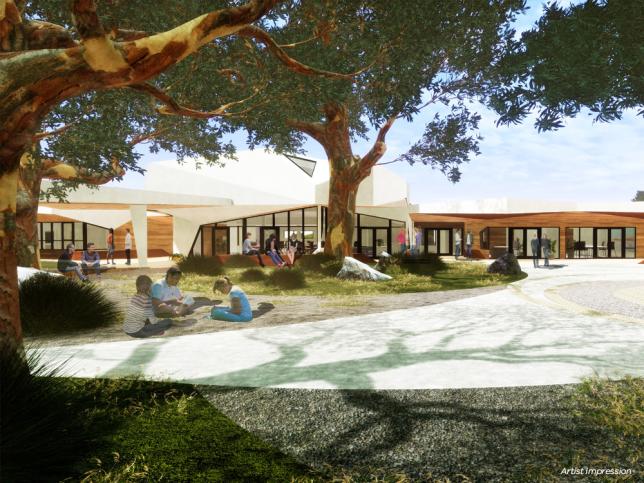 Artist impression of outside areas of Corio alcohol and other drugs facility