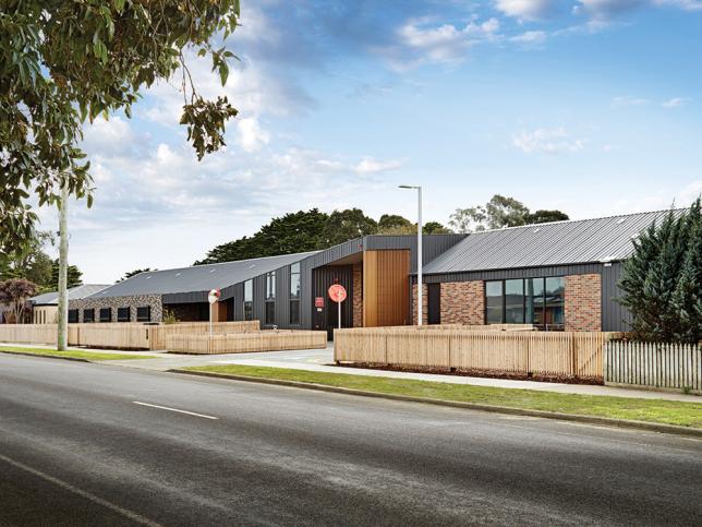 A view from across the street of the exterior of the South West Healthcare Prevention and Recovery Care facility