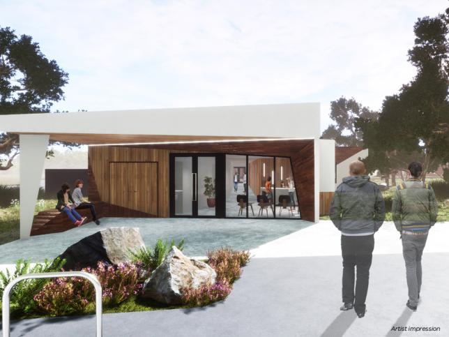 Artist's impression of the entrance to the Corio facility