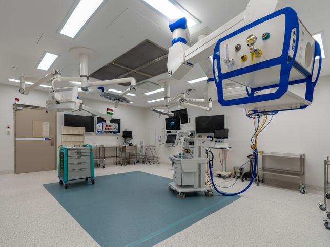 modern and well-equipped operating theatre