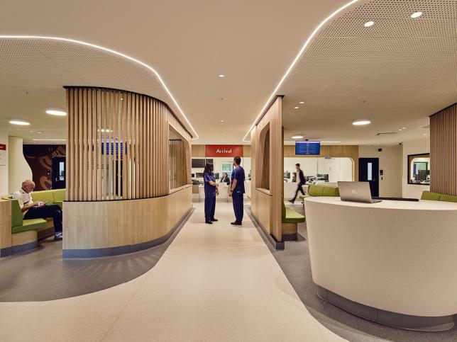 Modern and sleek emergency department