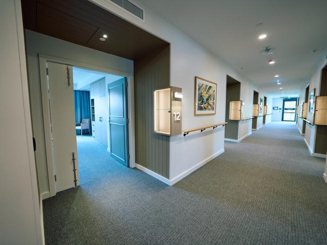 Hallway of aged care home