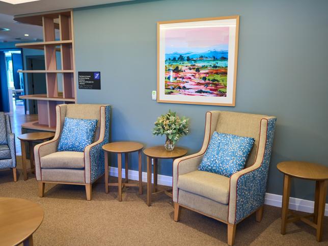 comfortable seating area