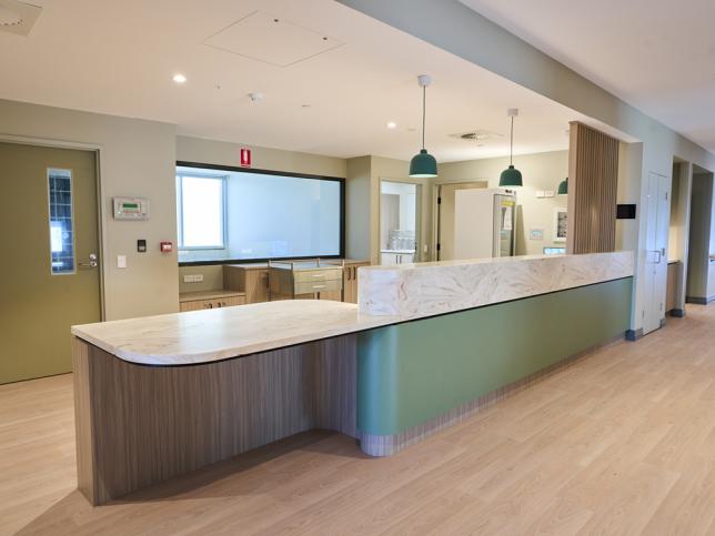 modern reception area