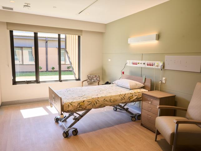 bright and light patient room