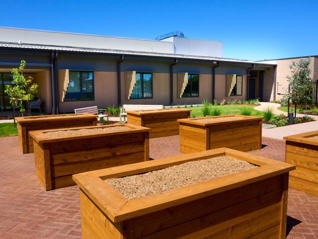 Planter boxes ready for greenery