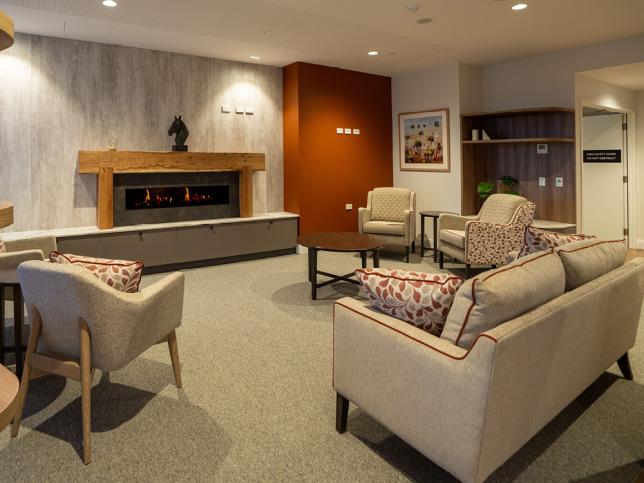 Cosy lounge room with sofas