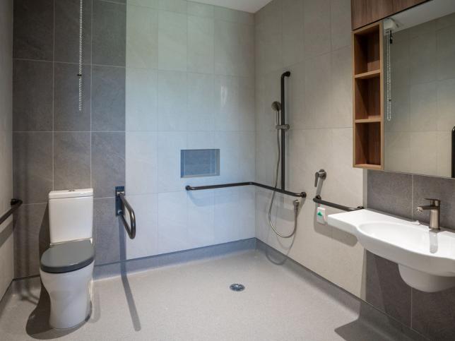 ensuite with shower and toilet