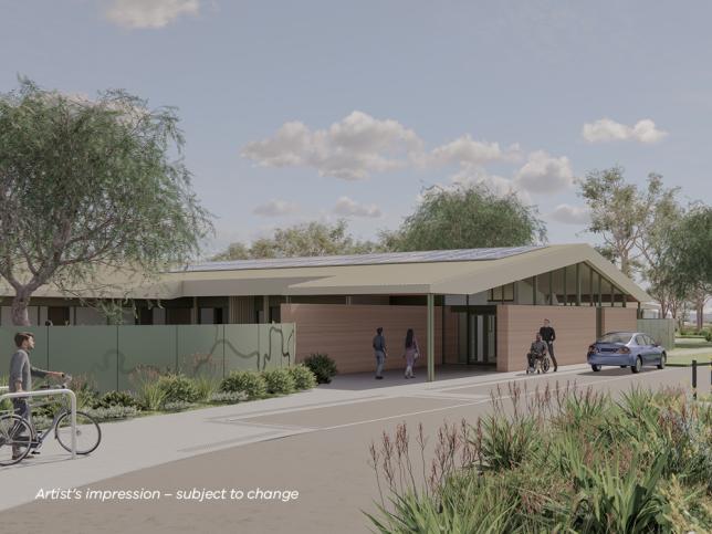 artist impression facility surrounded by nature