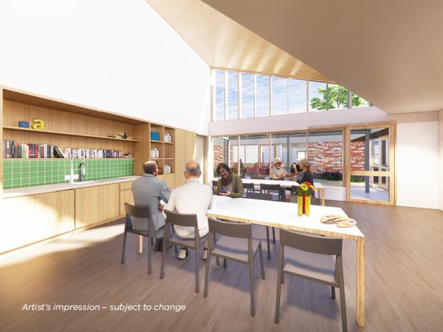 Artist impression of an activity area at the Numurkah aged care facility