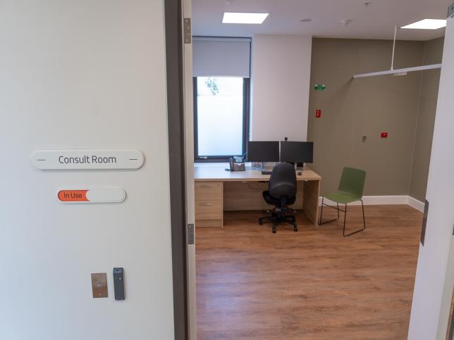 The opening to a consultation room