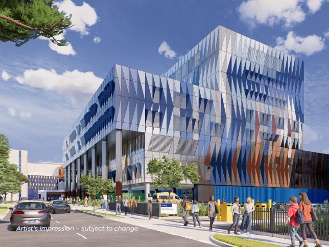 An artist impression of the new Monash Medical Centre Tower