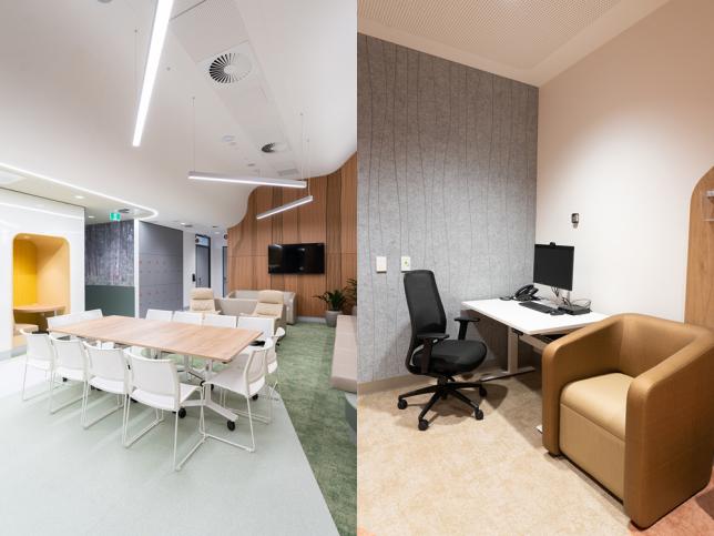 A drop in area and private consulting room