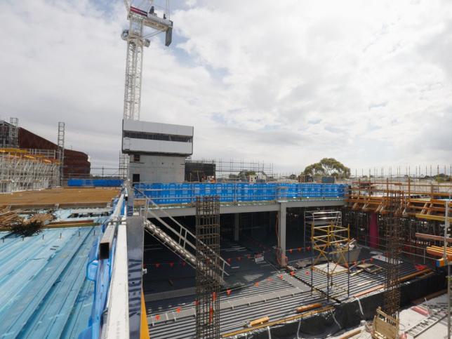 View of the Monash Medical Centre Tower Expansion building site