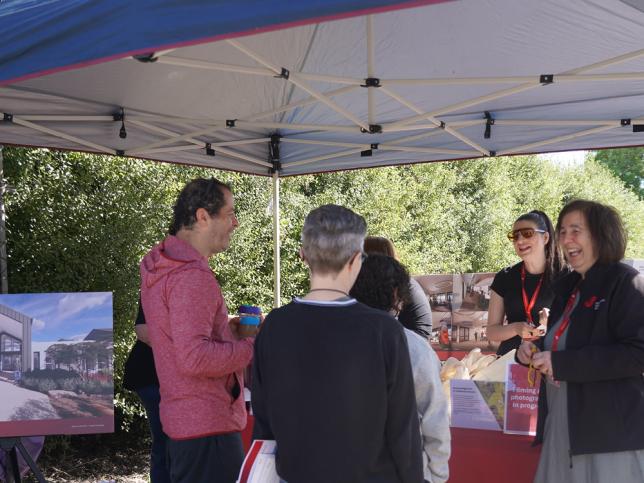 Northcote locals at an information stall