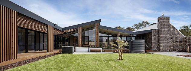 Internal courtyard at South West Healthcare prevention and recovery care centre. Designed by Bamford Architects.