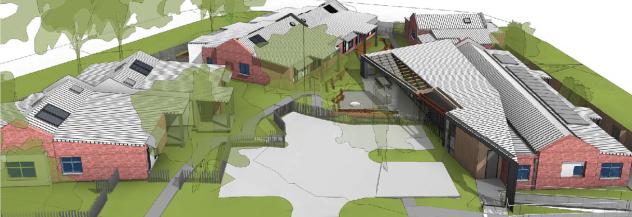 Artist's impression of a residential facility