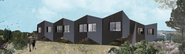 External artist's impression of Creswick Nursing Home. Designed by Blight, Blight and Blight.