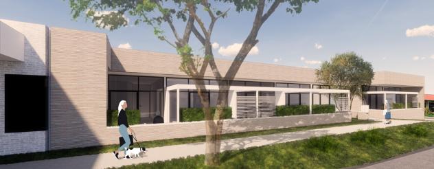 Artist's impression of the exterior of Barrabill House