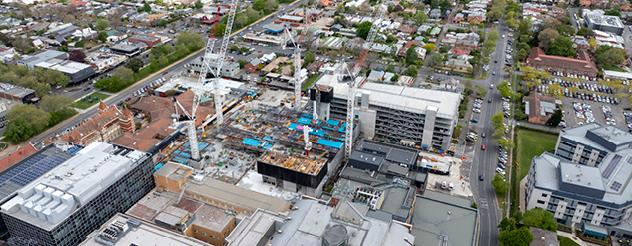 construction site from above