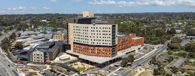 An impressive building from the air