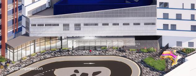 Artist impression of a hospital 