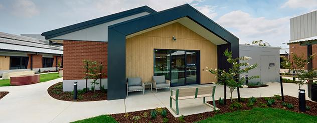A modern looking aged care facility