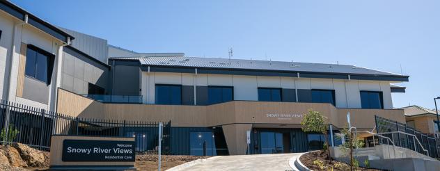 main entrance of new and modern building