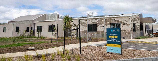 The exterior of the Hastings Early Parenting Centre