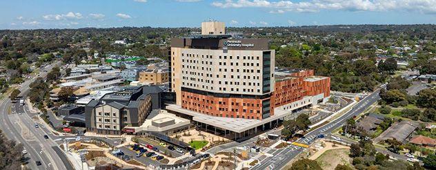 Frankston Hospital seen from above