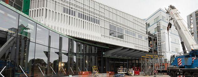 A hospital in construction